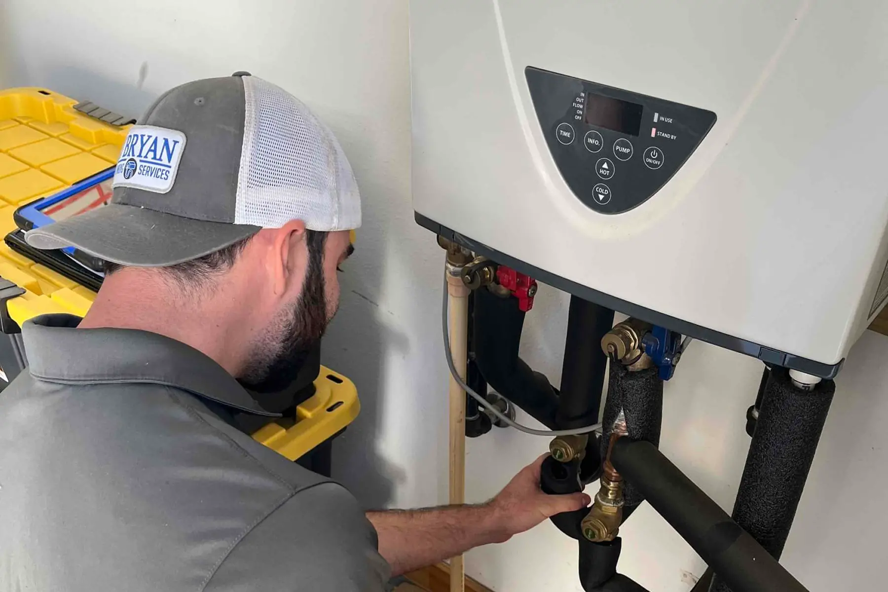 tankless water heater installation